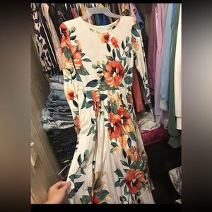 Floral Long Sleeve Dress